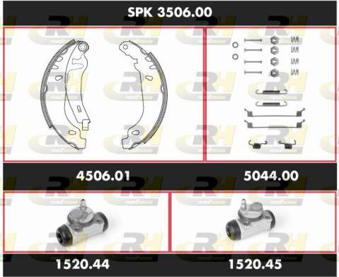 Roadhouse SPK 3506.00 - Комплект гальм, барабанний механізм avtolavka.club