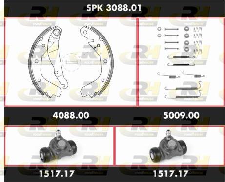 Roadhouse SPK 3088.01 - Комплект гальм, барабанний механізм avtolavka.club