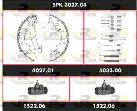 Roadhouse SPK 3027.04 - Комплект гальм, барабанний механізм avtolavka.club