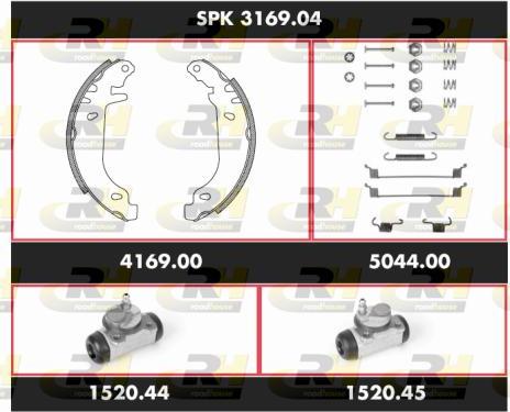 Roadhouse SPK 3169.04 - Комплект гальм, барабанний механізм avtolavka.club