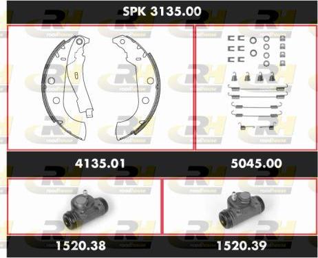 Roadhouse SPK 3135.00 - Комплект гальм, барабанний механізм avtolavka.club