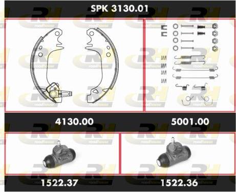 Roadhouse SPK 3130.01 - Комплект гальм, барабанний механізм avtolavka.club