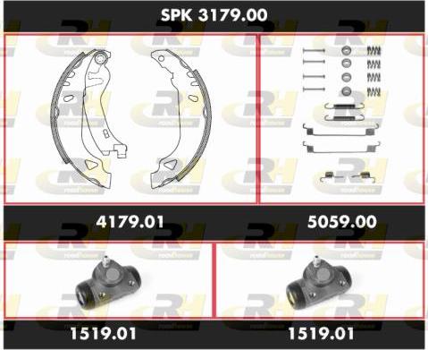 Roadhouse SPK 3179.00 - Комплект гальм, барабанний механізм avtolavka.club