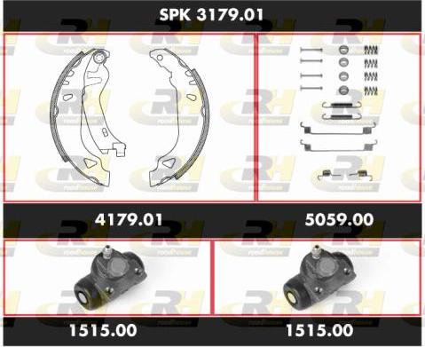 Roadhouse SPK 3179.01 - Комплект гальм, барабанний механізм avtolavka.club