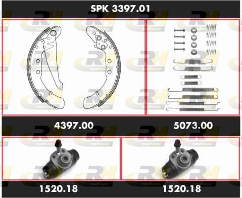 Roadhouse SPK 3397.01 - Комплект гальм, барабанний механізм avtolavka.club