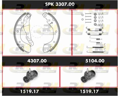 Roadhouse SPK 3307.00 - Комплект гальм, барабанний механізм avtolavka.club