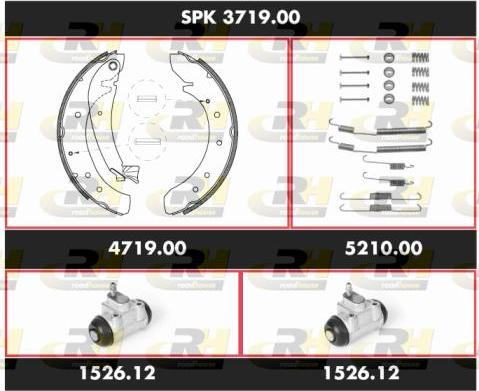 Roadhouse SPK 3719.00 - Комплект гальм, барабанний механізм avtolavka.club