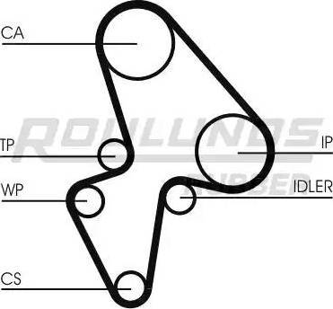 Roulunds Rubber RR1189 - Ремінь ГРМ avtolavka.club