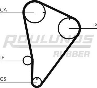 Roulunds Rubber RR1389 - Ремінь ГРМ avtolavka.club