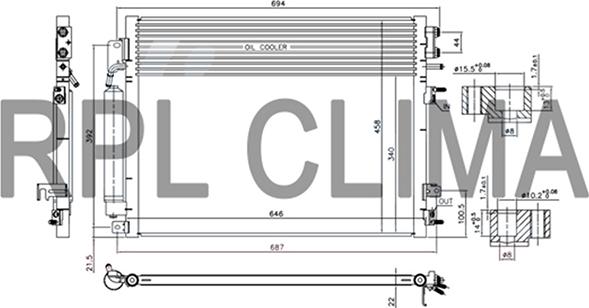 RPLQuality APCDCH5041 - Конденсатор, кондиціонер avtolavka.club