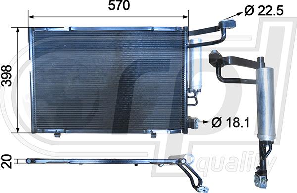 RPLQuality APCDFD5061 - Конденсатор, кондиціонер avtolavka.club