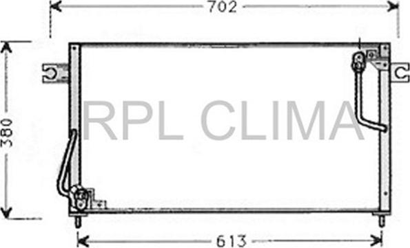 RPLQuality APCDMI0023 - Конденсатор, кондиціонер avtolavka.club