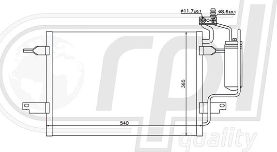 RPLQuality APCDOP5031 - Конденсатор, кондиціонер avtolavka.club