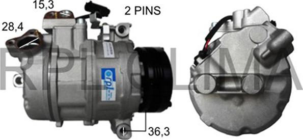 RPLQuality APCOBW5038 - Компресор, кондиціонер avtolavka.club