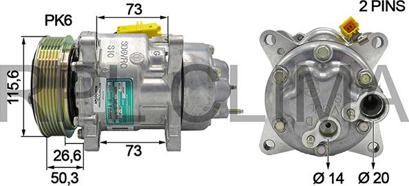 RPLQuality APCOCI0034 - Компресор, кондиціонер avtolavka.club