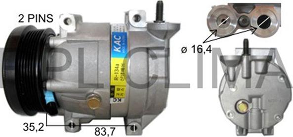 RPLQuality APCODW5013 - Компресор, кондиціонер avtolavka.club