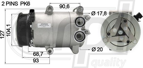 RPLQuality APCOFD5053 - Компресор, кондиціонер avtolavka.club