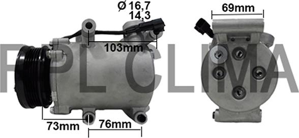 RPLQuality APCOFD5041 - Компресор, кондиціонер avtolavka.club