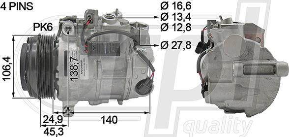 RPLQuality APCOMB5090 - Компресор, кондиціонер avtolavka.club