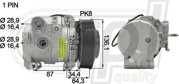 RPLQuality APCOMB5069 - Компресор, кондиціонер avtolavka.club