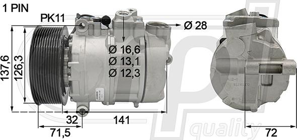 RPLQuality APCOMB5038 - Компресор, кондиціонер avtolavka.club