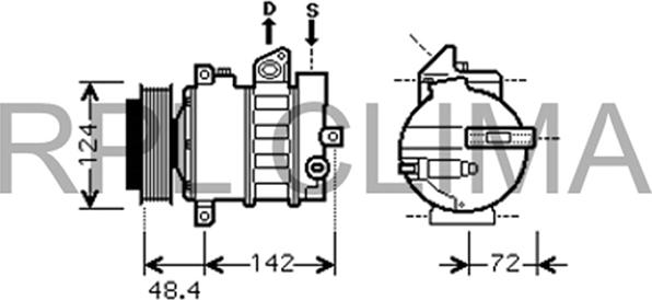 RPLQuality APCOMB0053 - Компресор, кондиціонер avtolavka.club