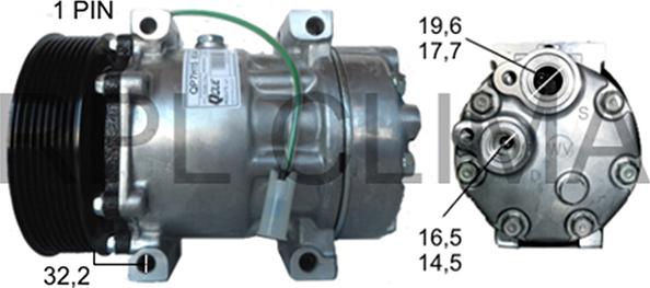 RPLQuality APCOVO4014 - Компресор, кондиціонер avtolavka.club