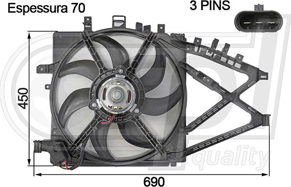 RPLQuality APELOP5036 - Вентилятор, охолодження двигуна avtolavka.club