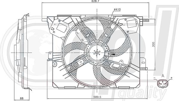 RPLQuality APELRE5035 - Вентилятор, охолодження двигуна avtolavka.club