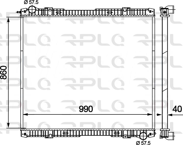 RPL QUALITY APRASC5007 - Радіатор, охолодження двигуна avtolavka.club