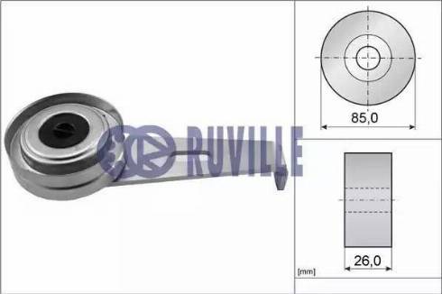 Ruville 55904 - Натягувач ременя, клинові зуб. avtolavka.club