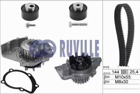 Ruville 55921731 - Водяний насос + комплект зубчатого ременя avtolavka.club