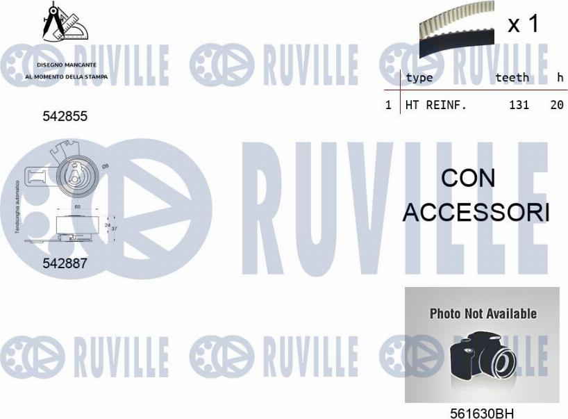 Ruville 5504972 - Водяний насос + комплект зубчатого ременя avtolavka.club