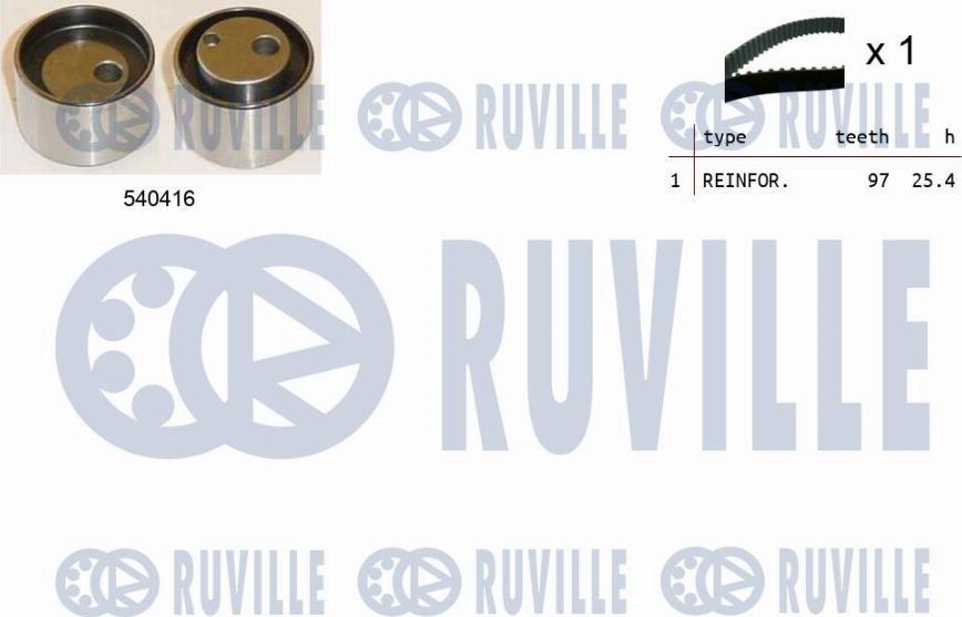 Ruville 550466 - Комплект ременя ГРМ avtolavka.club