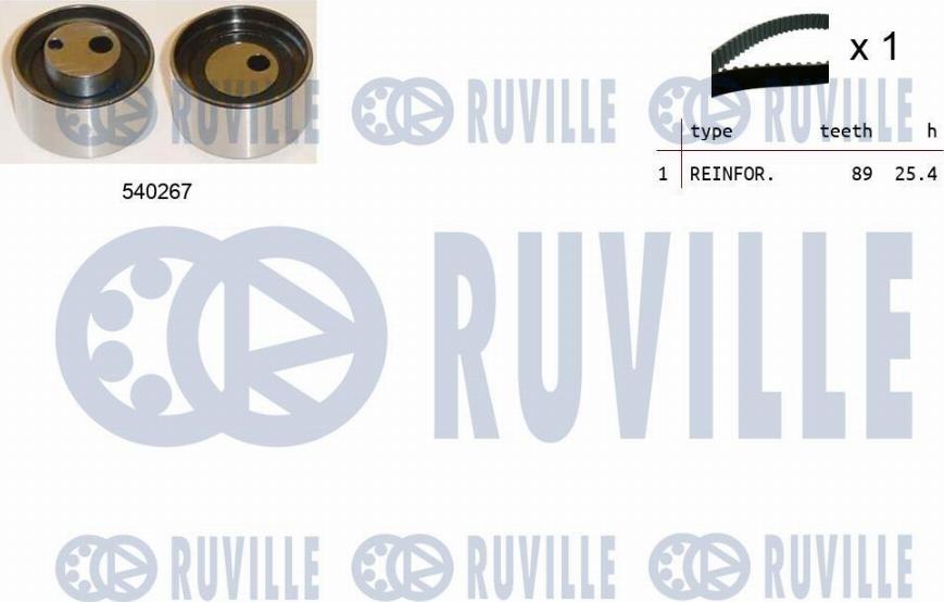 Ruville 550400 - Комплект ременя ГРМ avtolavka.club