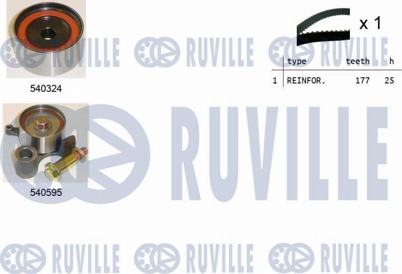 Ruville 550484 - Комплект ременя ГРМ avtolavka.club