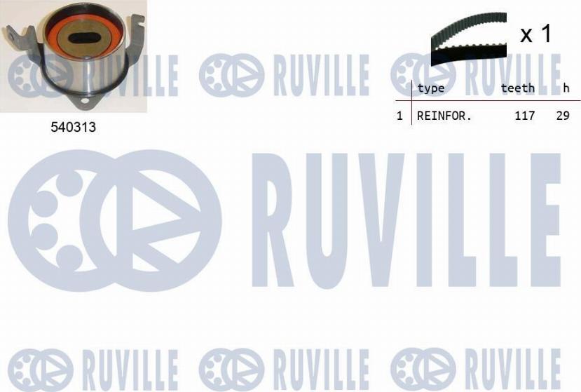 Ruville 550473 - Комплект ременя ГРМ avtolavka.club