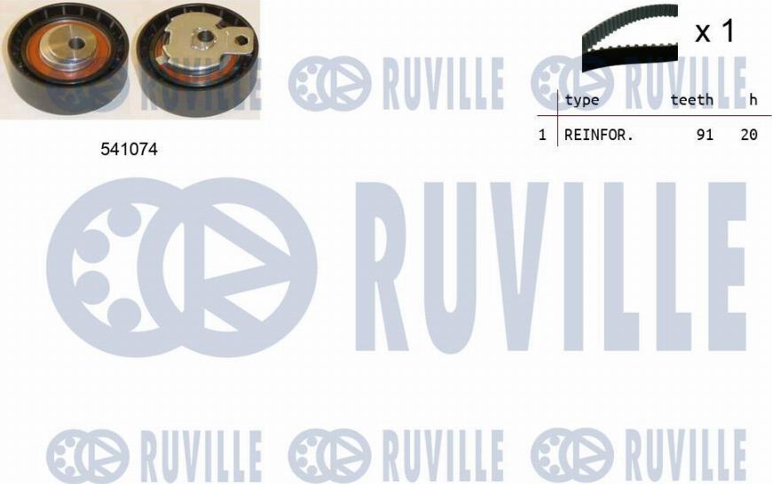 Ruville 550054 - Комплект ременя ГРМ avtolavka.club