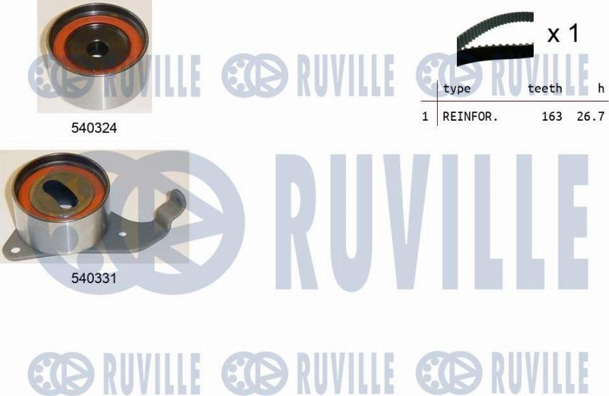 Ruville 550190 - Комплект ременя ГРМ avtolavka.club