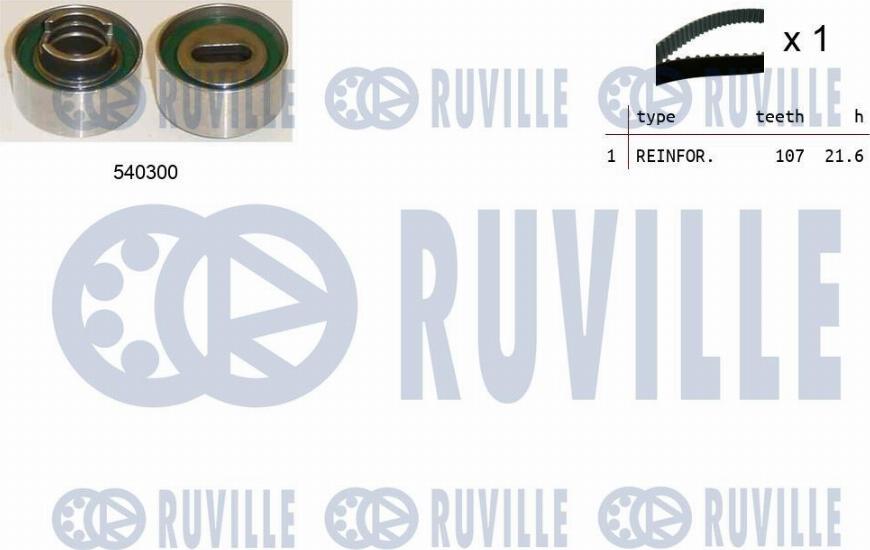 Ruville 550193 - Комплект ременя ГРМ avtolavka.club