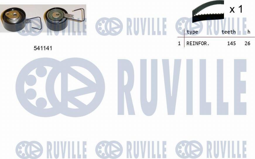 Ruville 550154 - Комплект ременя ГРМ avtolavka.club