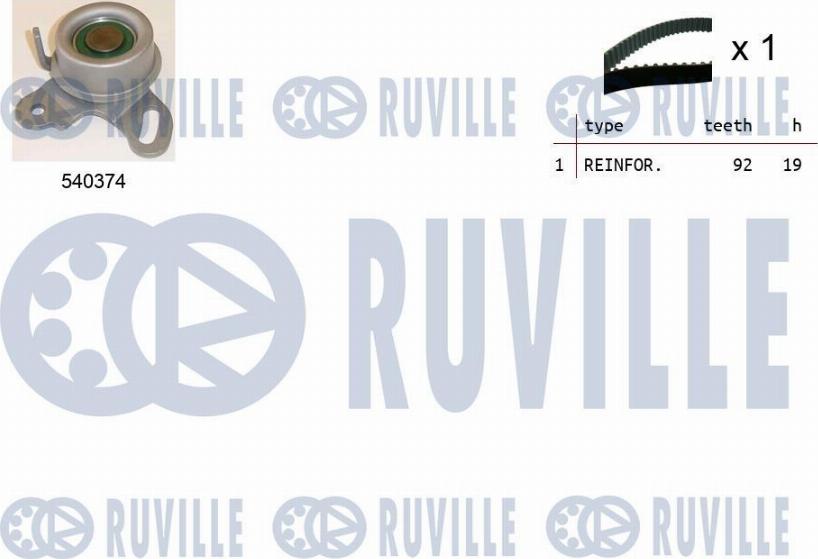 Ruville 550167 - Комплект ременя ГРМ avtolavka.club