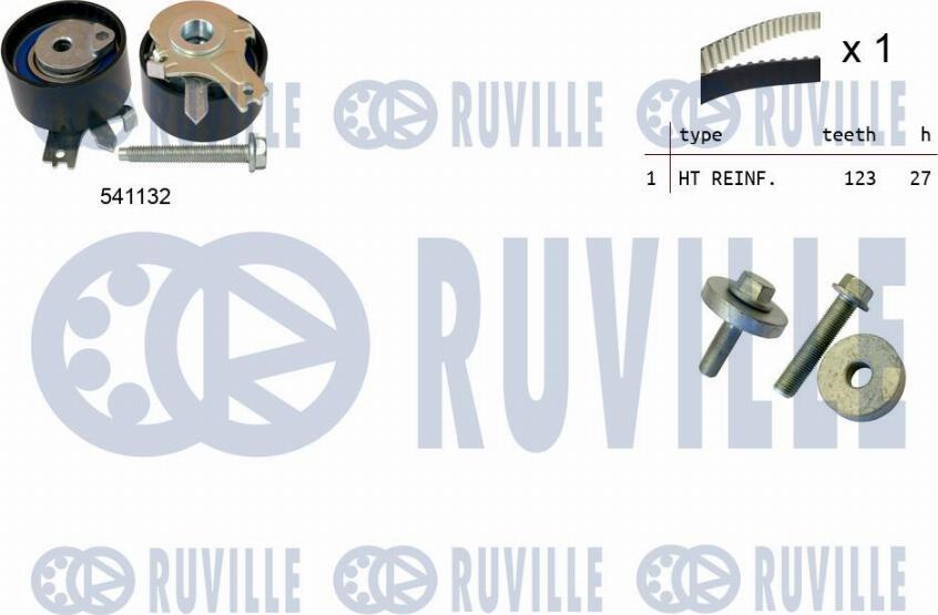 Ruville 550355 - Комплект ременя ГРМ avtolavka.club