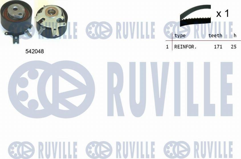 Ruville 550339 - Комплект ременя ГРМ avtolavka.club