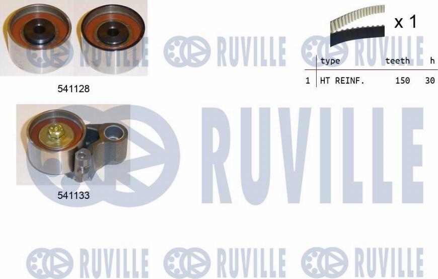 Ruville 550290 - Комплект ременя ГРМ avtolavka.club