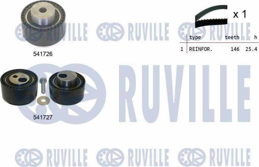 Ruville 550292 - Комплект ременя ГРМ avtolavka.club