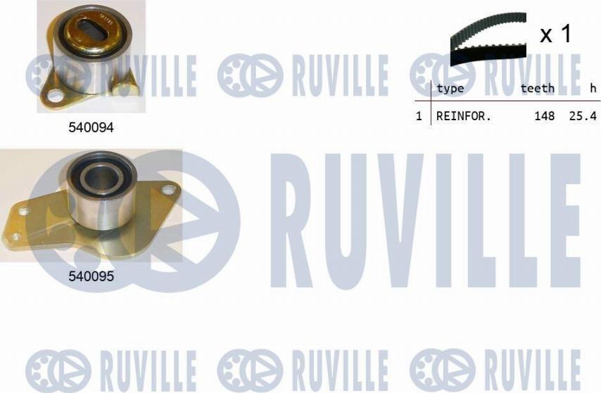 Ruville 550247 - Комплект ременя ГРМ avtolavka.club