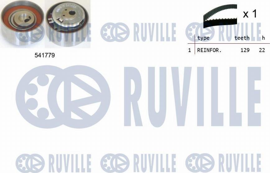 Ruville 550264 - Комплект ременя ГРМ avtolavka.club