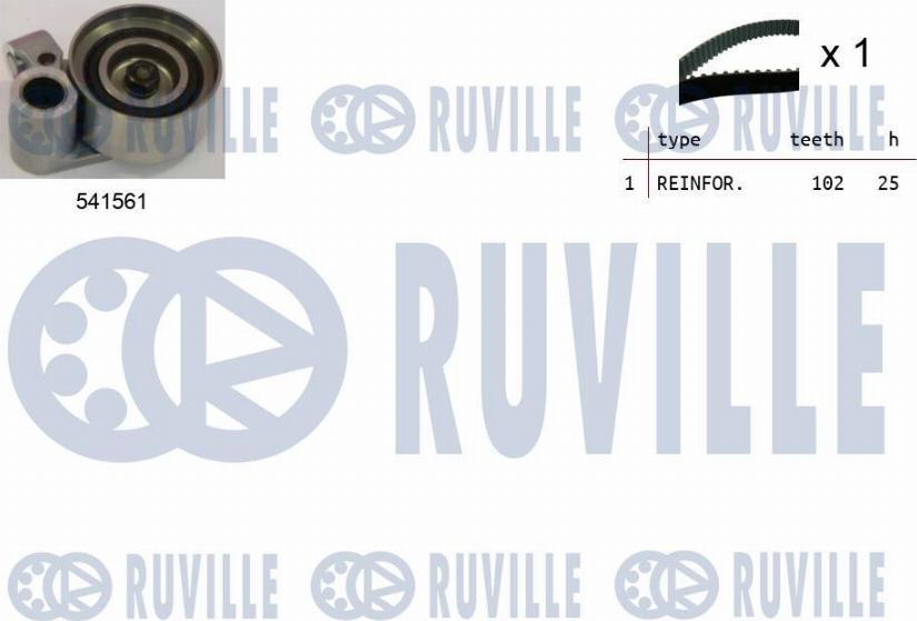 Ruville 550268 - Комплект ременя ГРМ avtolavka.club