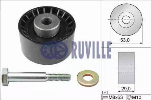 Ruville 55898 - Паразитний / Провідний ролик, зубчастий ремінь avtolavka.club